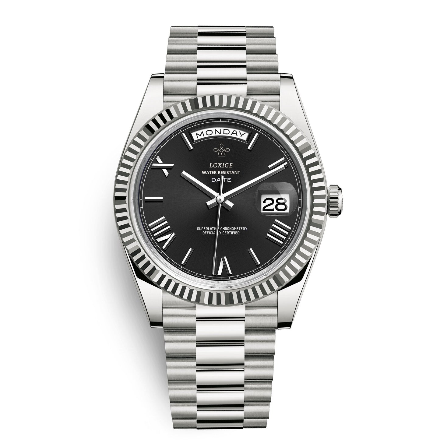 Herenhorloge met Dag- en Datumaanduiding – Tijdloos en Elegant