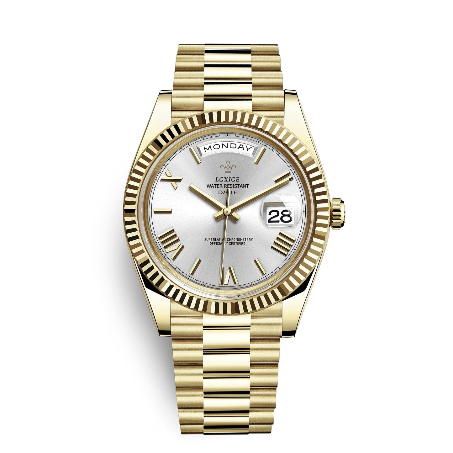 Herenhorloge met Dag- en Datumaanduiding – Tijdloos en Elegant