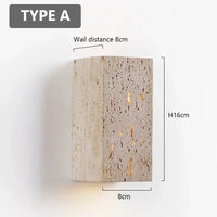 Vadalie Travertine Wandlamp