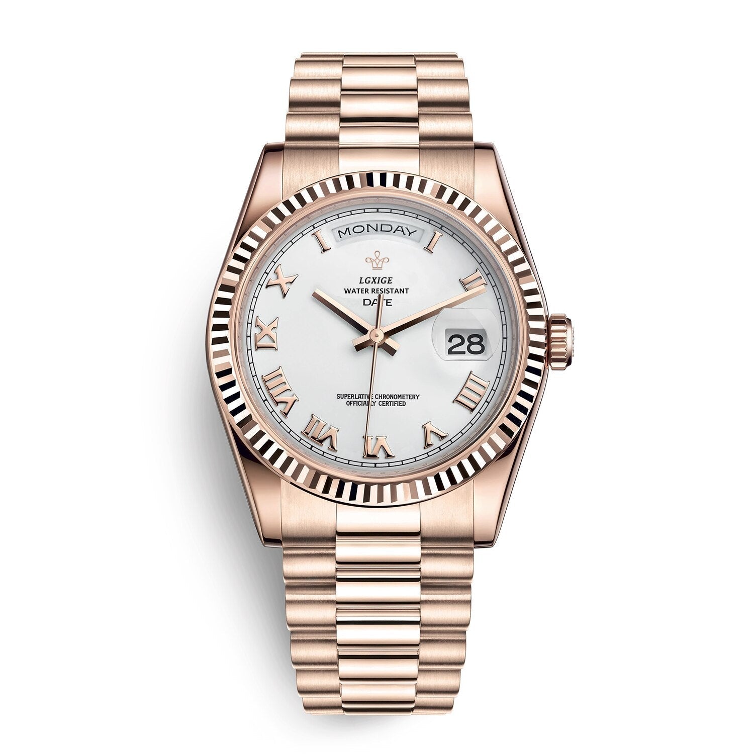 Herenhorloge met Dag- en Datumaanduiding – Tijdloos en Elegant