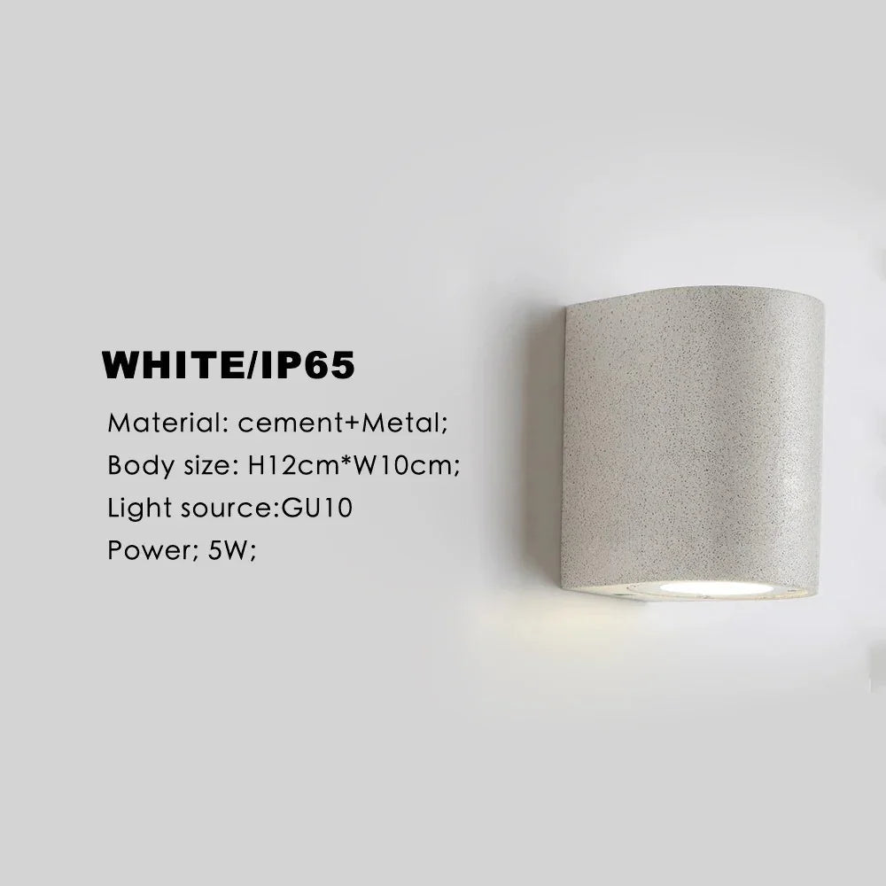 Adamaris Cement Buiten Wandlamp