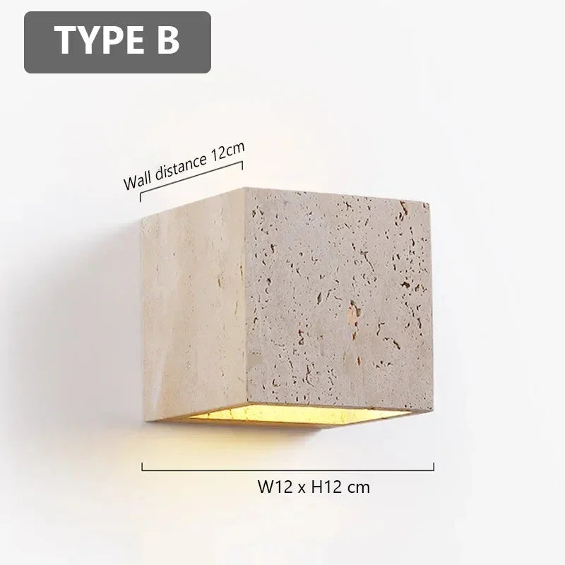 Vadalie Travertine Wandlamp
