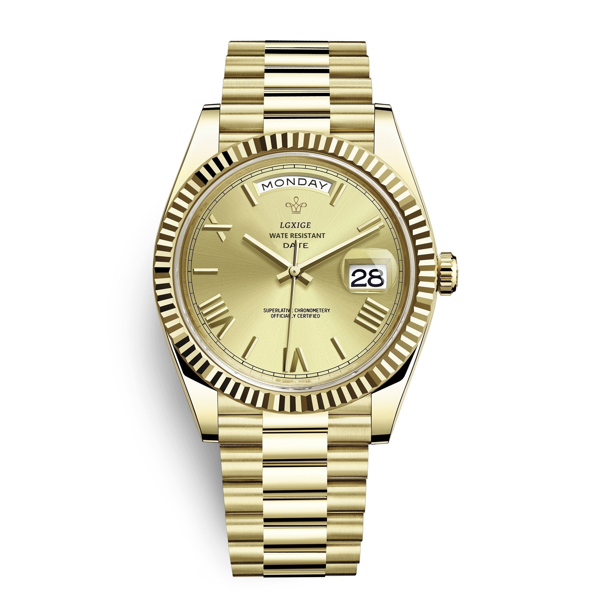 Herenhorloge met Dag- en Datumaanduiding – Tijdloos en Elegant