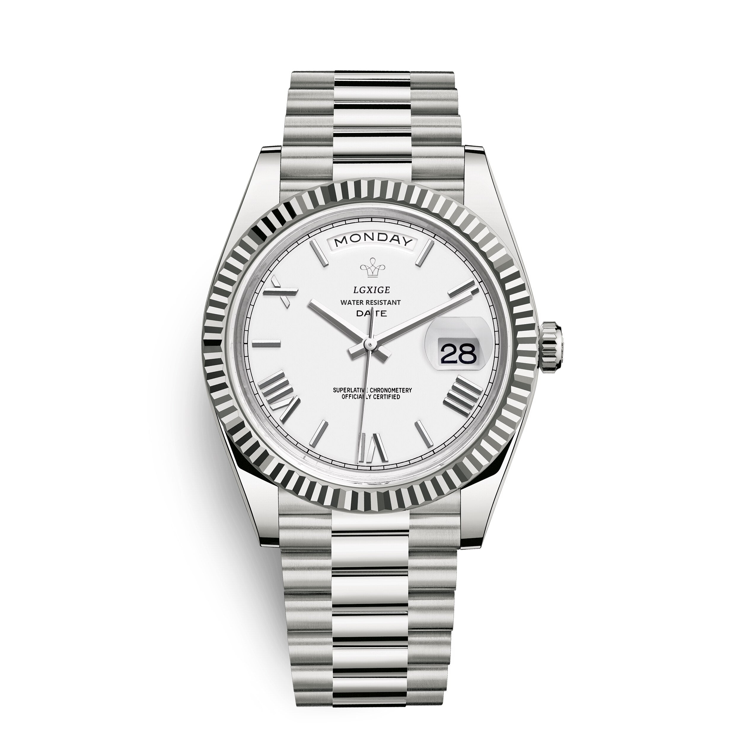 Herenhorloge met Dag- en Datumaanduiding – Tijdloos en Elegant