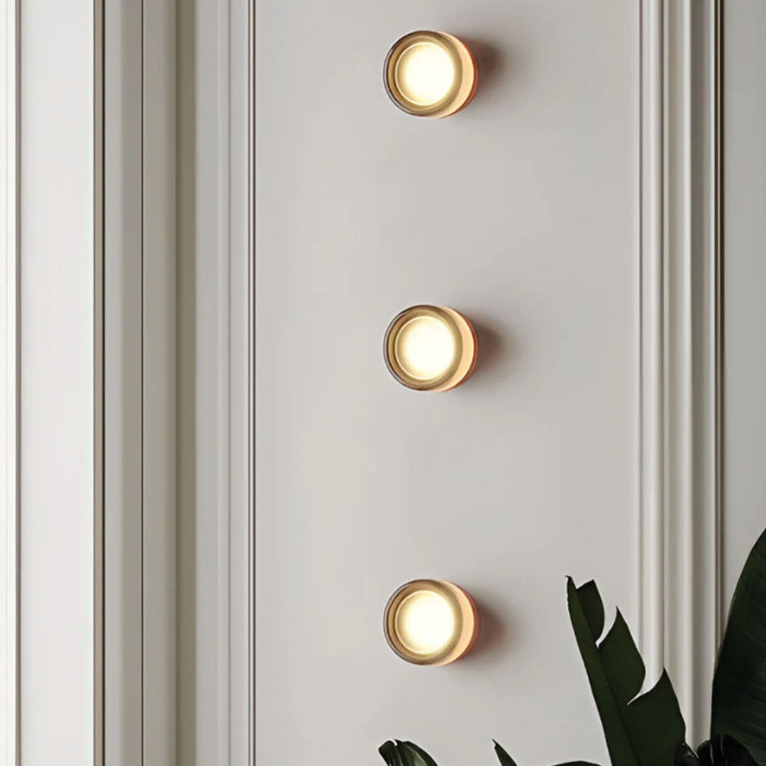 Veylura | LED Wandlamp – Glas & Metaal, Modern en Elegant Design