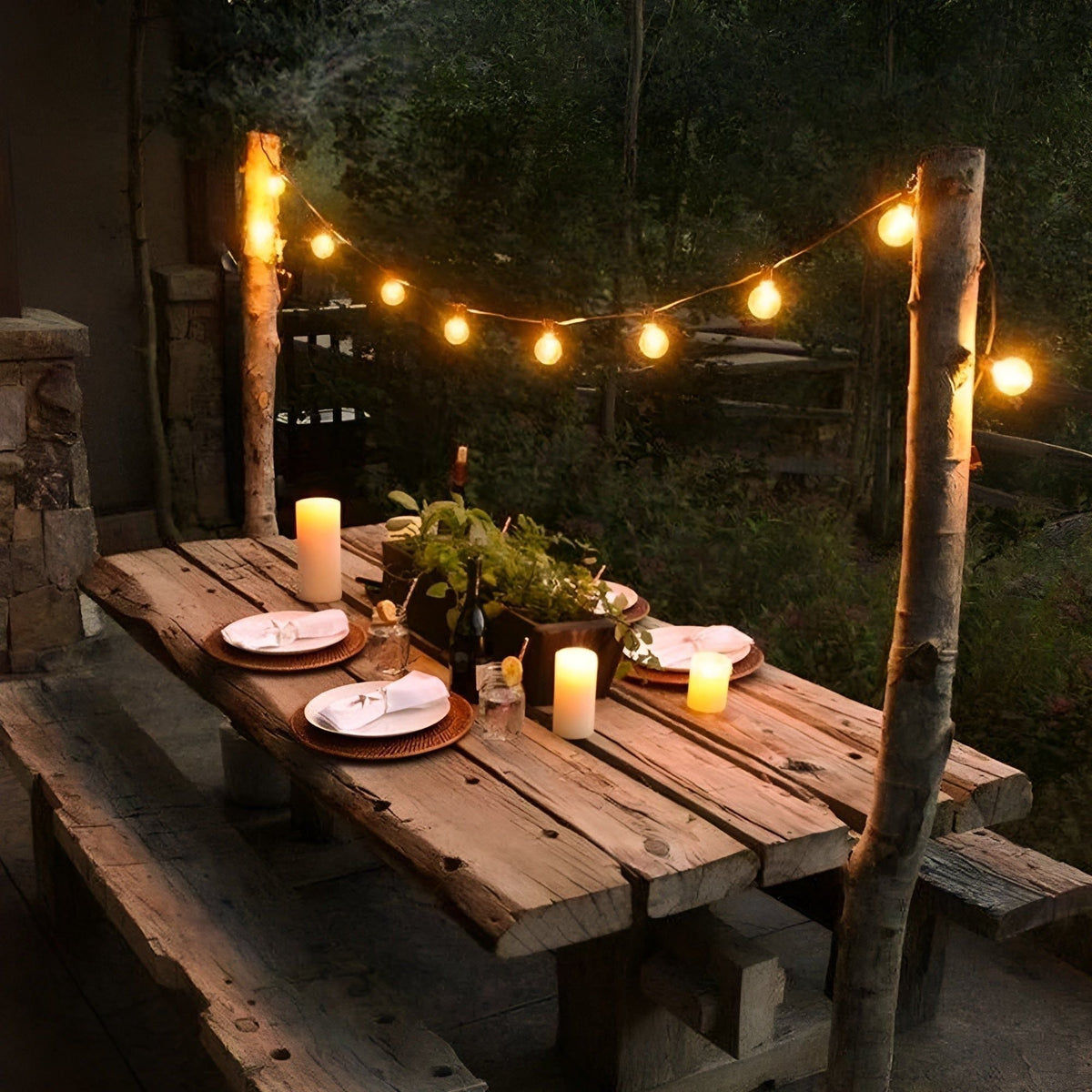 FairyFlicker Lichtenketens – Luxe Terrasverlichting met waterdichte bescherming