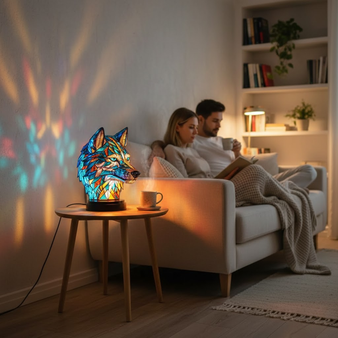 VitraGlow | Artistieke lamp met dierenmotieven in gekleurd glas