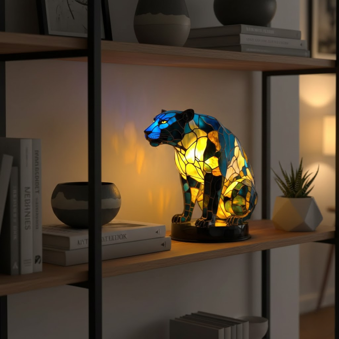 VitraGlow | Artistieke lamp met dierenmotieven in gekleurd glas