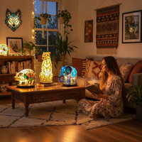 VitraGlow | Artistieke lamp met dierenmotieven in gekleurd glas