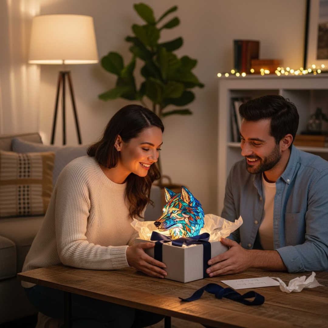 VitraGlow | Artistieke lamp met dierenmotieven in gekleurd glas