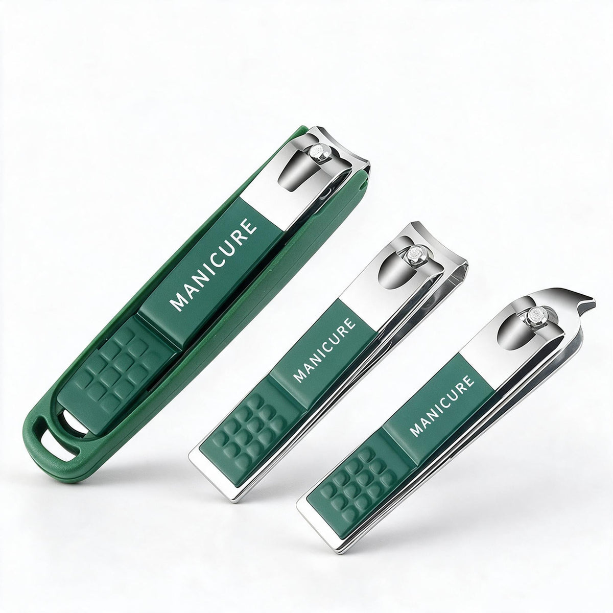 Profi-Nagelknipser-Set, 4-delig (3 Nagelknippers + Nagelfeile)
