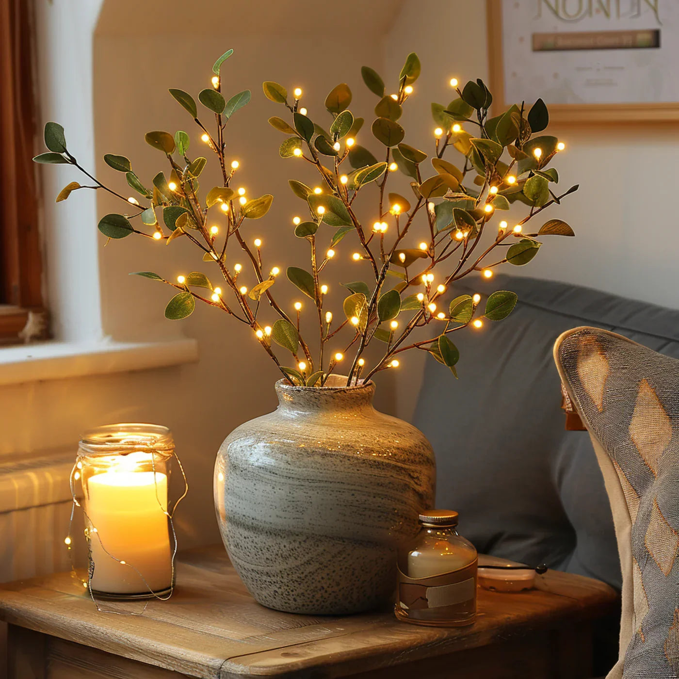 Decoratieve LED Tak Vaas Licht