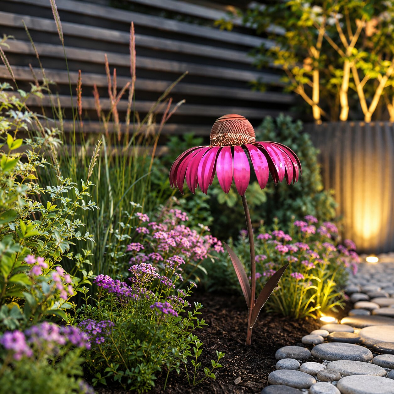 Vogelfeeder van metaal | Bloemenrust