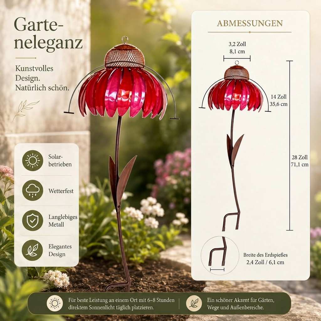 Vogelfeeder van metaal | Bloemenrust