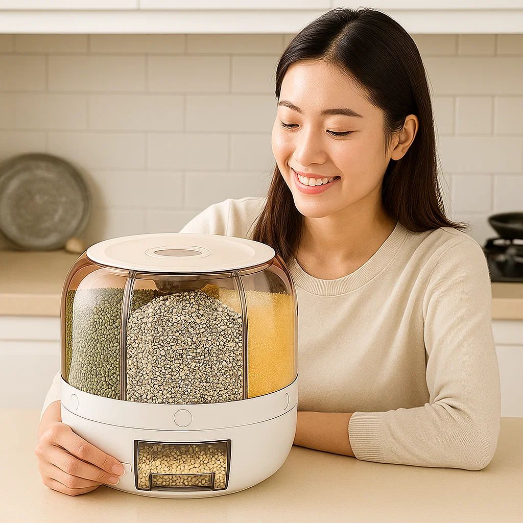 Muesli Dispenser | Opbergcontainer | Voorraadcontainer met Deksel | VoorraadBox