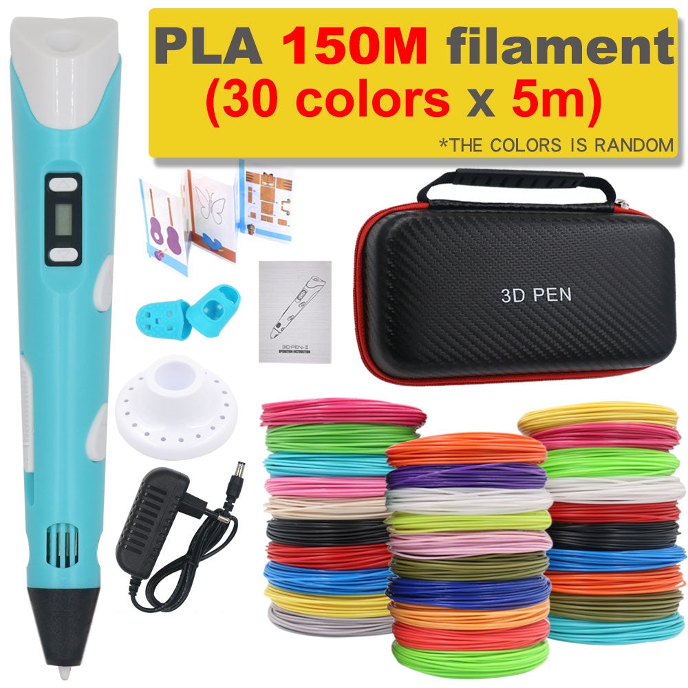 3D Print Pen DIY Tekenpen met 200M PLA Filament Kinderen Cadeau