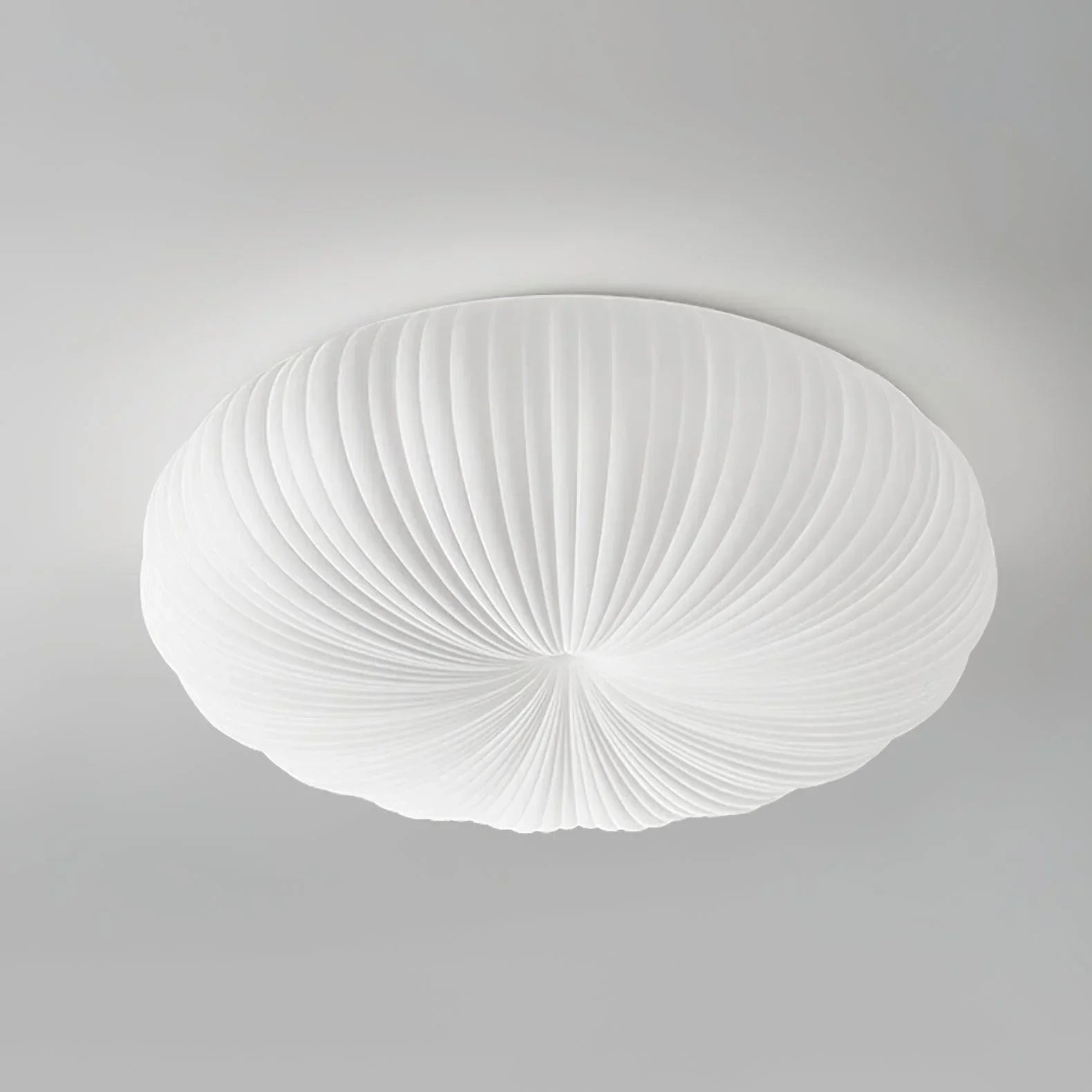 Moderne plafondlamp in koepelvorm – Geïnspireerd op een schelp, Japandi-stijl