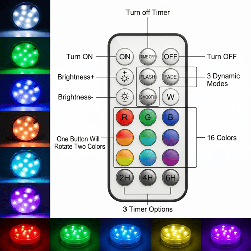 RadiantRipple – Waterdichte Decoratieve LED's