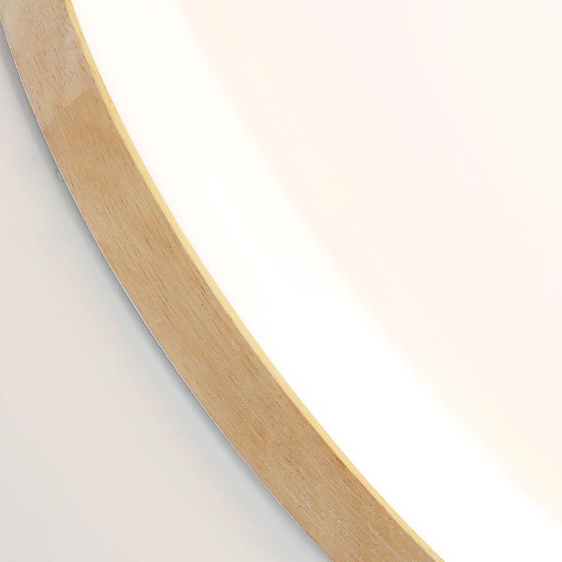 Eilo LED Plafondlamp Groot Rond Modern Hout