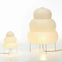 SabiGlow - Artistieke vloerlamp van rijstpapier Wabi Sabi met verstelbare standaard