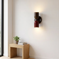 Retro wandlamp in heldere kleuren
