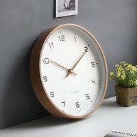 Houten Wandklok | Moderne Klok voor Woonkamer | Scandinavisch Design Wandklok | NordUhr