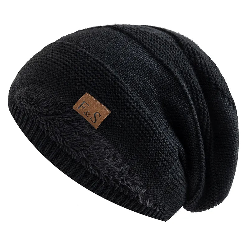 Skanto | Luna Warme Winter Beanie – Zacht Gebreid met Fleece Voering