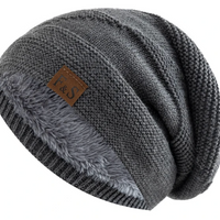 Skanto | Luna Warme Winter Beanie – Zacht Gebreid met Fleece Voering