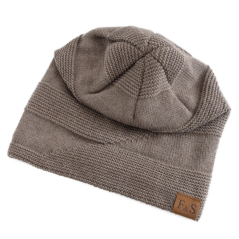 Skanto | Luna Warme Winter Beanie – Zacht Gebreid met Fleece Voering