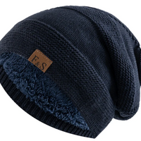 Skanto | Luna Warme Winter Beanie – Zacht Gebreid met Fleece Voering