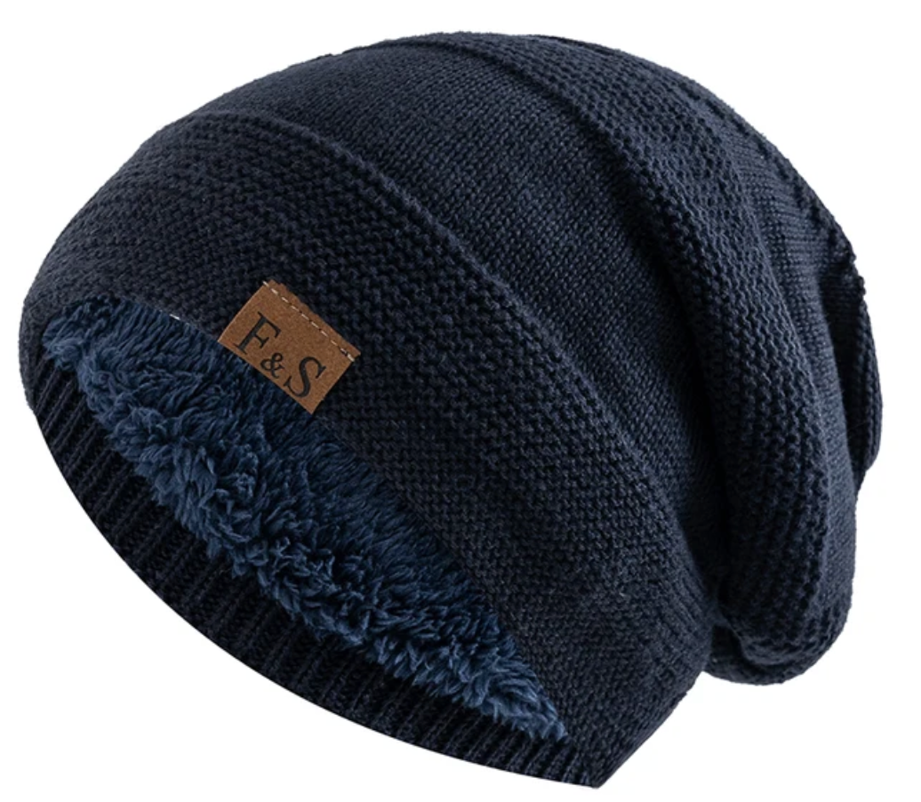 Skanto | Luna Warme Winter Beanie – Zacht Gebreid met Fleece Voering