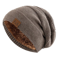 Skanto | Luna Warme Winter Beanie – Zacht Gebreid met Fleece Voering