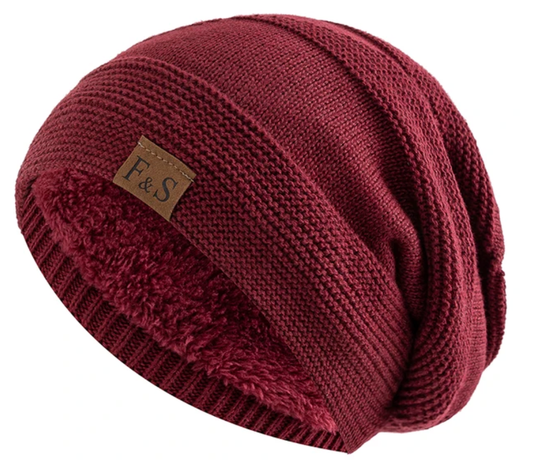 Skanto | Luna Warme Winter Beanie – Zacht Gebreid met Fleece Voering