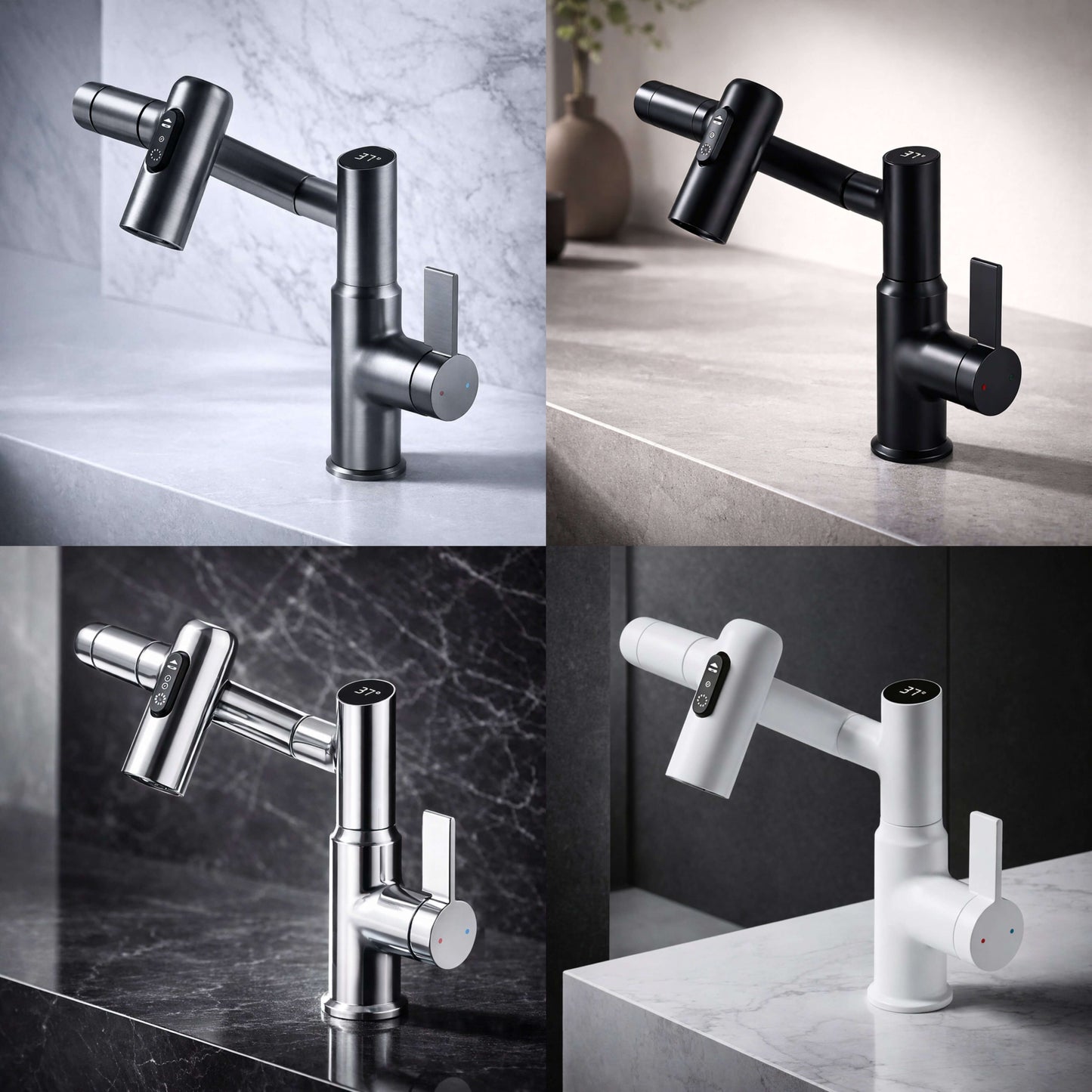 Keukenkraan voor Keuken & Badkamer | Flexibele Keukenarmatuur | Spoelbakarmatuur | Aqualior