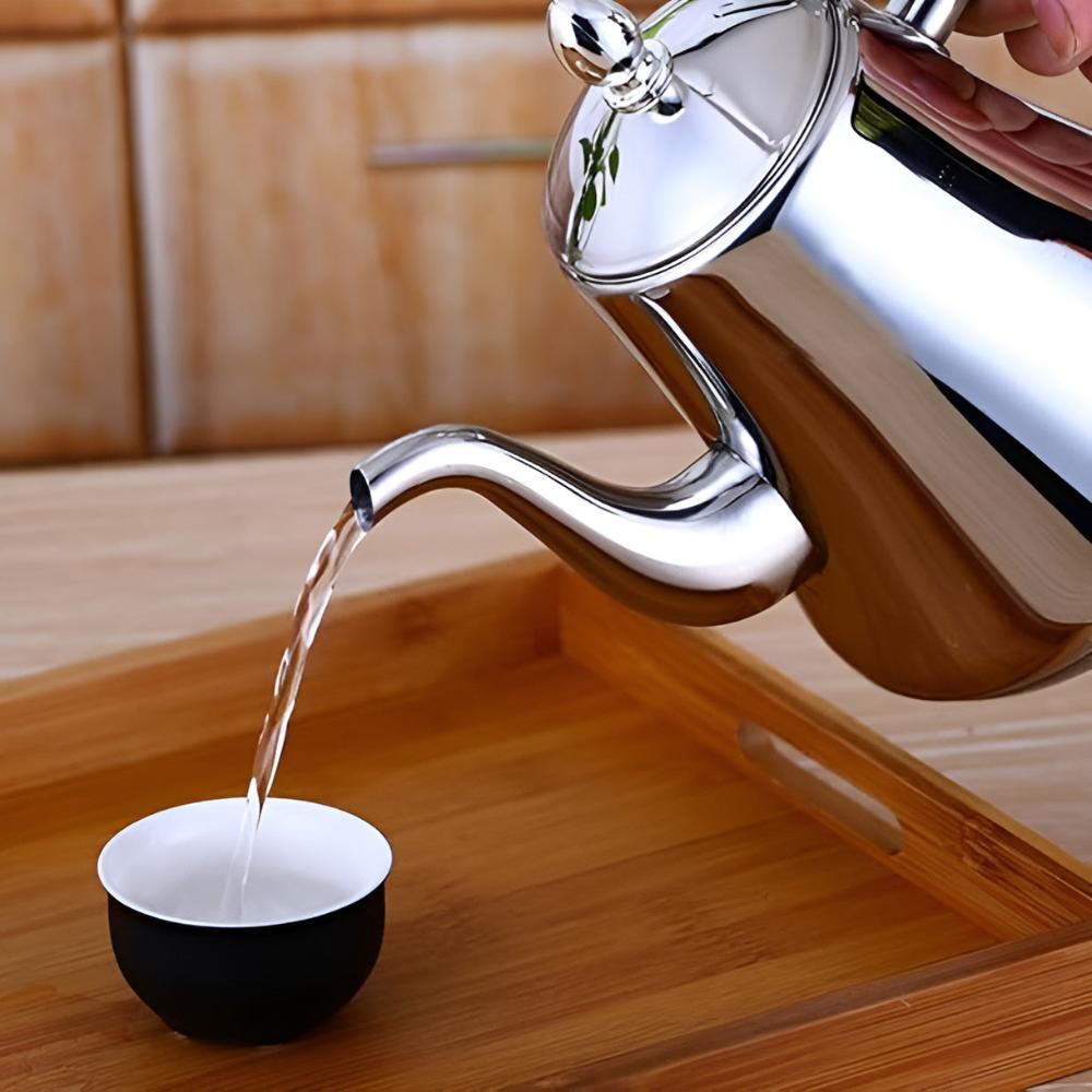 Waterkoker met filter van roestvrij staal | Waterketel met zeef | Theekoker | Stahlia