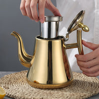Waterkoker met filter van roestvrij staal | Waterketel met zeef | Theekoker | Stahlia