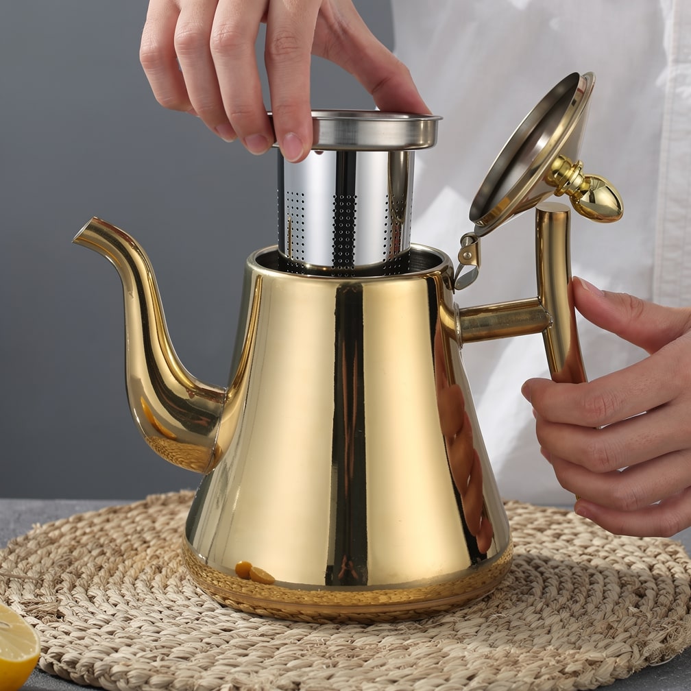 Waterkoker met filter van roestvrij staal | Waterketel met zeef | Theekoker | Stahlia