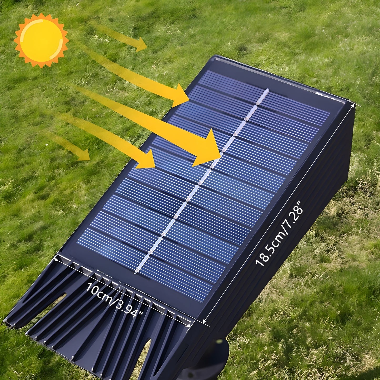Zonne-energie Buiten Spotlicht Verstelbare Kop Tuinlamp