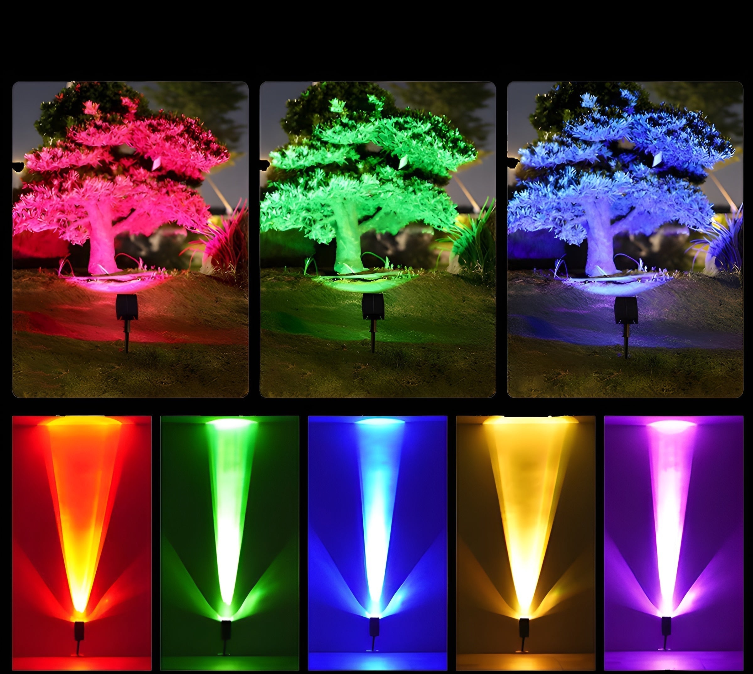 Zonne-energie Buiten Spotlicht Verstelbare Kop Tuinlamp