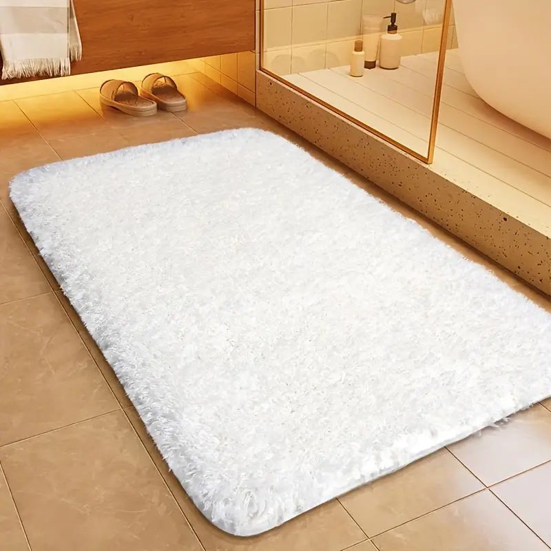Zachte Antislip Badmat Pluche Badkamer Tapijt Sneldrogend
