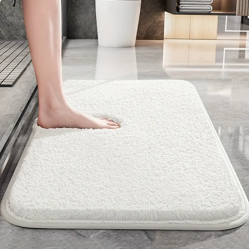 Zachte Antislip Badmat Pluche Badkamer Tapijt Sneldrogend