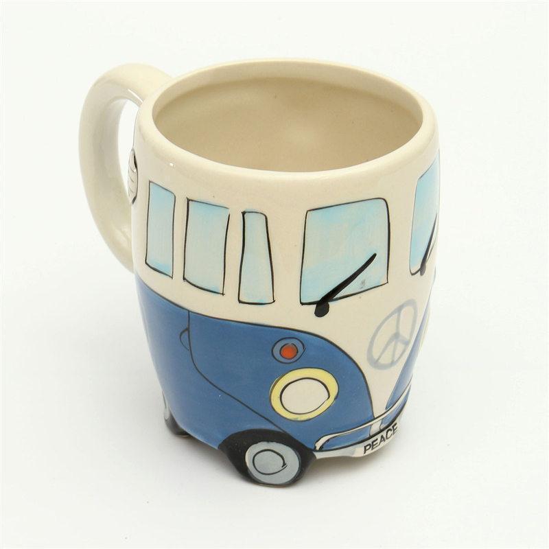 GroovyCup Camperbus-Becher – Retro-keramische Koffiemok 330 ml