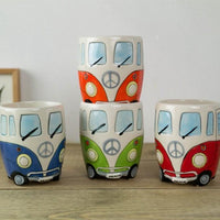 GroovyCup Camperbus-Becher – Retro-keramische Koffiemok 330 ml