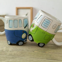GroovyCup Camperbus-Becher – Retro-keramische Koffiemok 330 ml