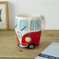 GroovyCup Camperbus-Becher – Retro-keramische Koffiemok 330 ml