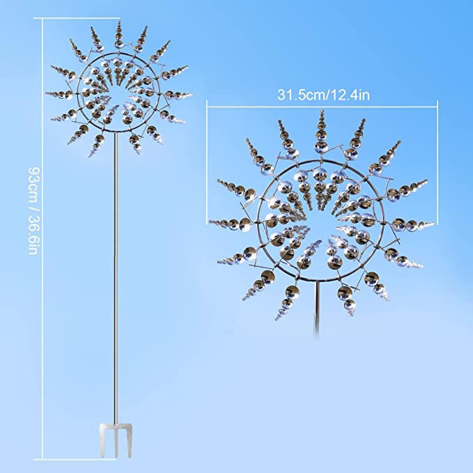 Windspel voor Tuin | Windmolen van Metaal | WindLume