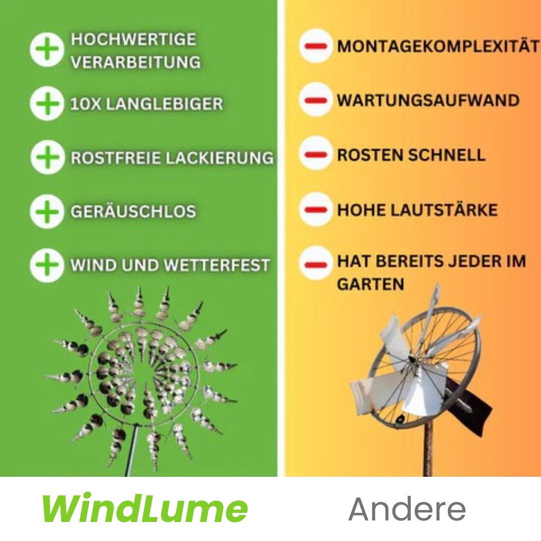 Windspel voor Tuin | Windmolen van Metaal | WindLume
