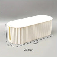 Ordoca Kabelbox Bureau Organizer | Kabelbeheer & Opberging | Wit | 30x11x13 cm