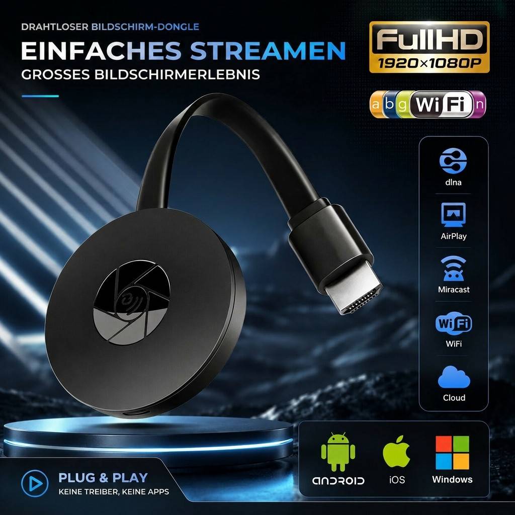 WLAN HDMI Adapter voor Scherm Spiegelen | SpiegelFunk