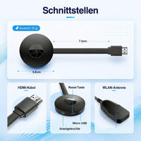 WLAN HDMI Adapter voor Scherm Spiegelen | SpiegelFunk
